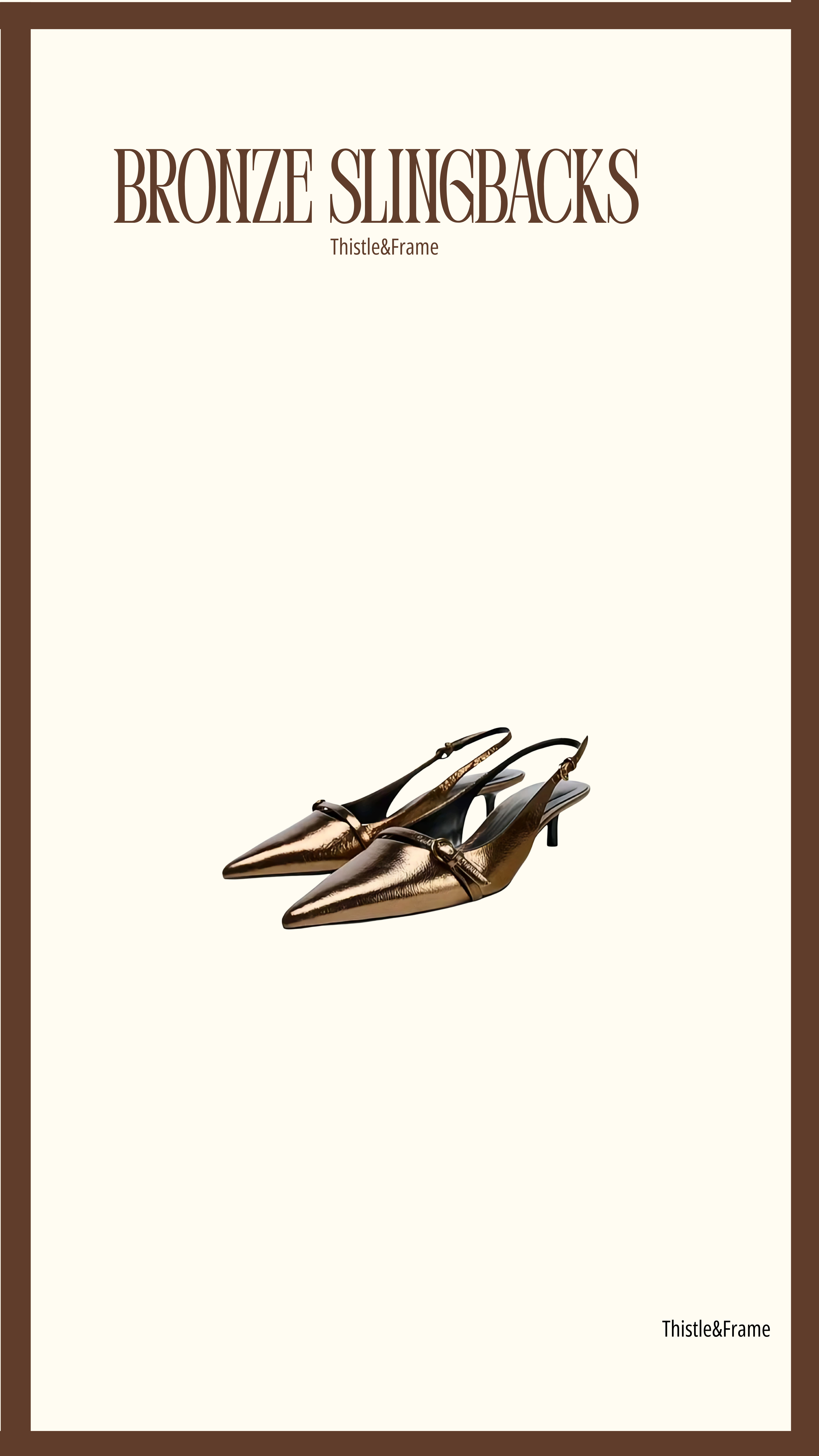 Bronze Slingbacks